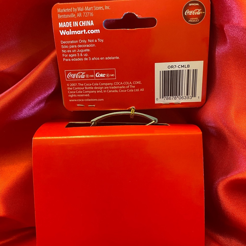 Four/set 2007 Coca-Cola Santa Hanging Ornament and Gift Card Holder. NWT. - Picture 6 of 9